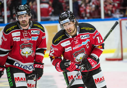 Malmö Redhawks Stefan Warg och Andreas Thuresson