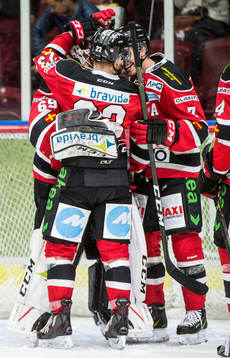 Malmö Redhawks Christoffer Forsberg och Nils Andersson