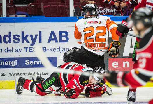 Malmö Redhawks Nils Andersson och Karlskronas Alexander