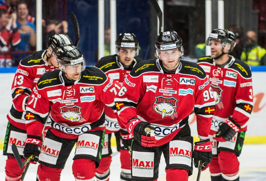 Malmö Redhawks Mathias Tjärnqvist och Kim Rosdahl