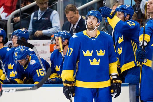 Sveriges Patrik Berglund deppar