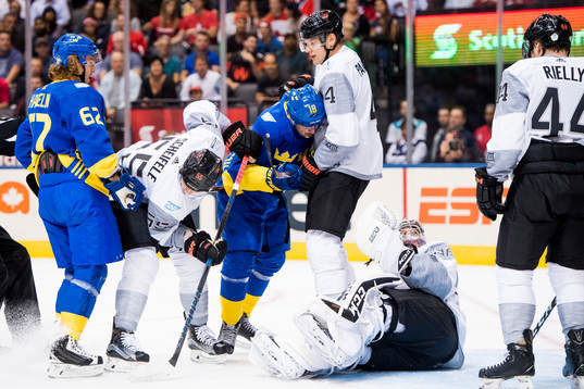 Sveriges Carl Hagelin och Jakob Silfverberg samt
