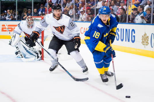 Nordamerikas Ryan Murray och Sveriges Jakob Silfverberg