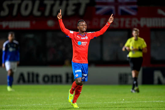 Helsingborgs Monday Samuel jublar