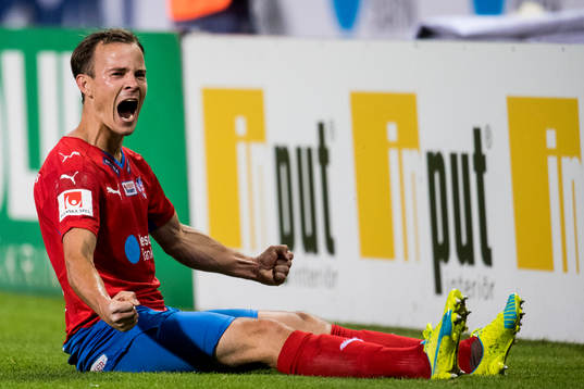 Helsingborgs Anton Wede jublar
