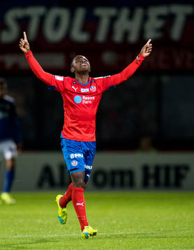 Helsingborgs Monday Samuel jublar