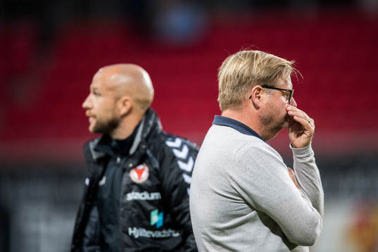 Kalmars tränare Peter Swärdh och assisterende tränare