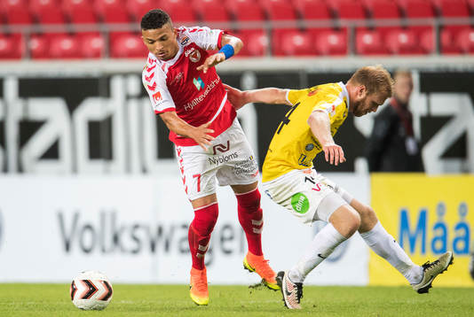 Kalmars Ismael Silva Lima och Falkenbergs Per Karlsson