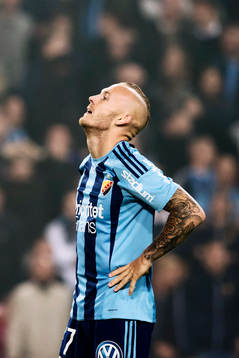 Djurgårdens Magnus Eriksson deppar