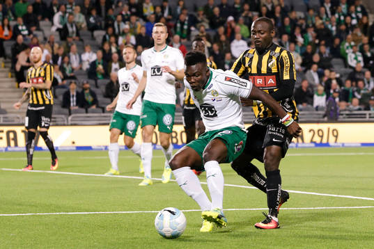 Hammarbys Joseph Aidoo och Häckens John Owoeri