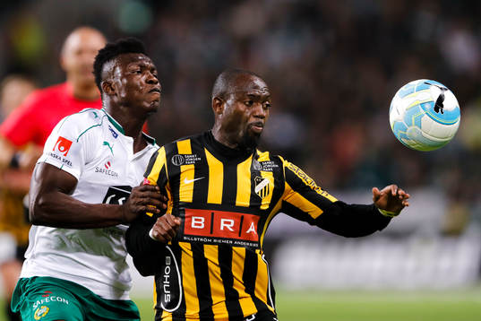 Hammarbys Joseph Aidoo och Häckens John Owoeri