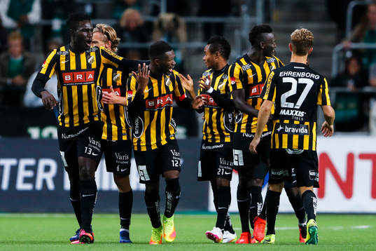 Häckens Mohammed Abubakari jublar