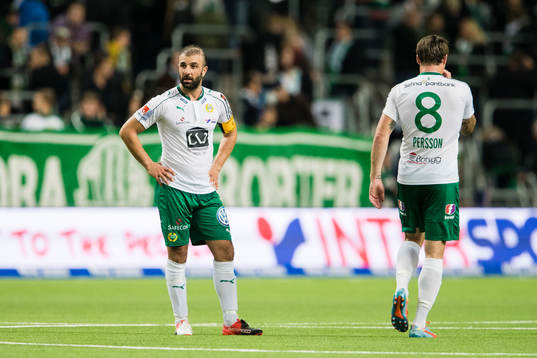 Hammarbys Kennedy Bakircioglu och Johan Persson deppar