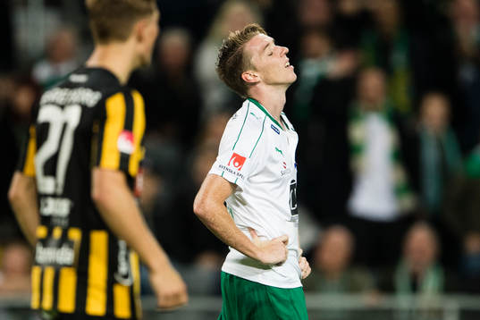 Hammarbys Birkir Már Saevarsson deppar