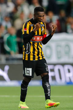 Häckens Mohammed Abubakari jublar