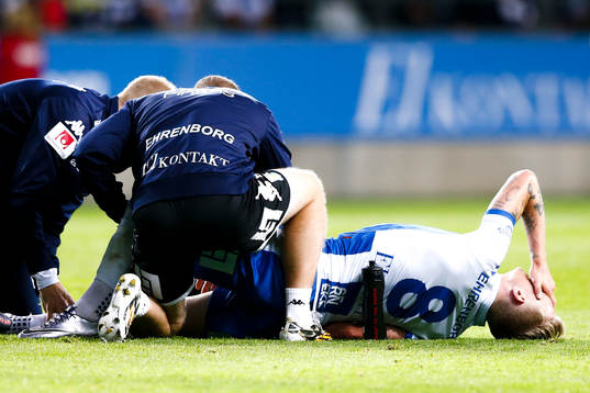 IFK Göteborgs Sören Rieks har ont