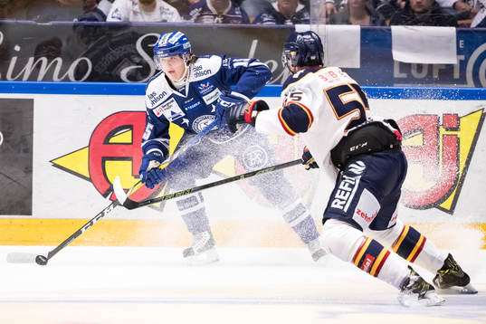 Leksands Johan Porsberger Djurgårdens Alexander Urbom  i