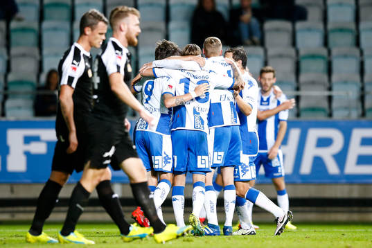 IFK Göteborgs spelare jublar