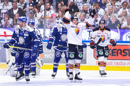 Djurgårdens spelare jublar