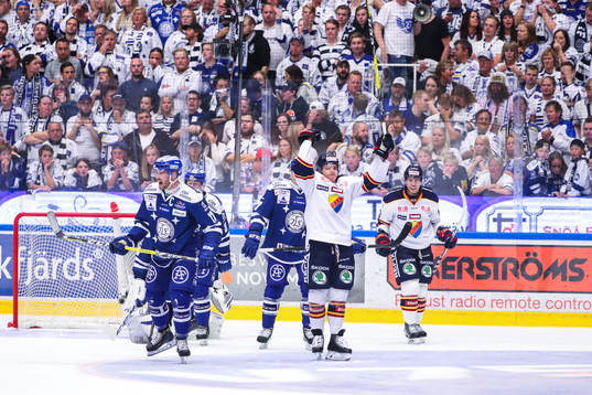 Djurgårdens spelare jublar