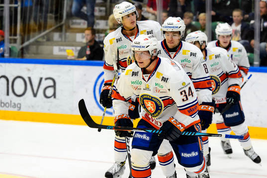 Växjös spelare jublar