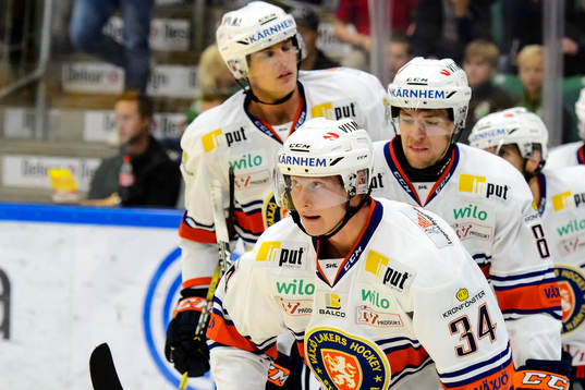 Växjös spelare jublar