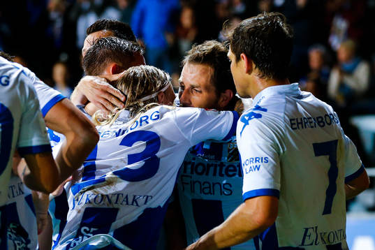 IFK Göteborgs Tobias Hysén jublar