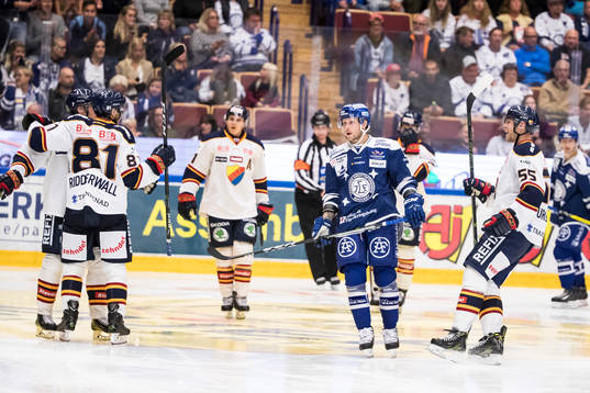 Djurgårdens Calle Ridderwall Alexander Urbom jublar