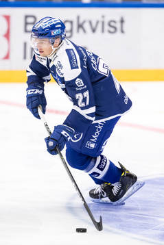 Leksands Eric Castonguay  i ishockeymatchen i SHL mellan