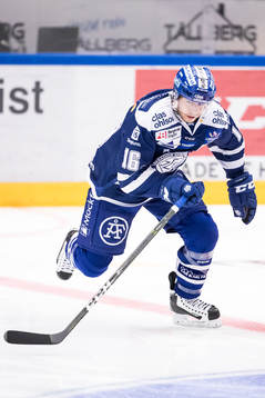 Leksands János Hári  i ishockeymatchen i SHL mellan