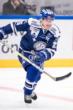 Leksands Matias Lassen  i ishockeymatchen i SHL mellan