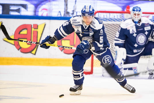 Leksands Ben Youds   i ishockeymatchen i SHL mellan Leksand
