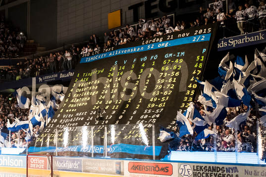 Leksands TIFO i ishockeymatchen i SHL mellan Leksand och