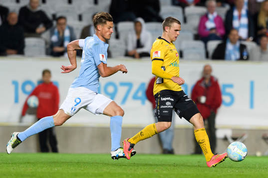 Elfsborgs Jesper Manns och Malmö FFs Markus Rosenberg