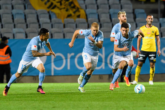 Malmö FFs Yoshimar Yotún, Anton Tinnerholm och Erdal Rakip