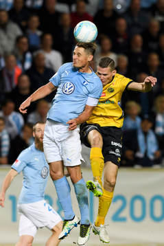 Malmö FFs Markus Rosenberg och Elfsborgs Jon Jönsson