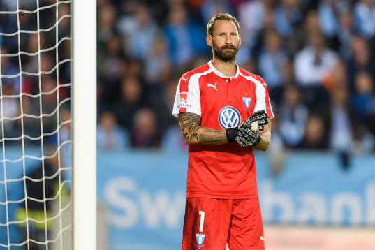 Malmö FFs målvakt Johan Wiland