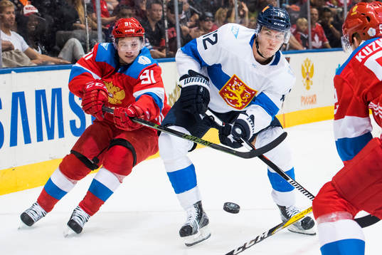 Rysslands Vladimir Tarasenko och Finlands Jori Lehterä