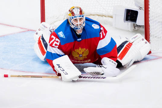 Rysslands målvakt Sergei Bobrovsky