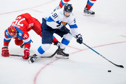 Rysslands Andrei Markov och Finlands Aleksander Barkov