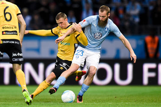 Elfsborgs Jesper Manns och Malmö FFs Jo Inge Berget