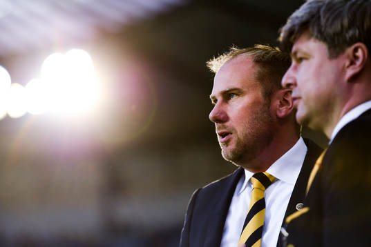 Elfsborgs manager Magnus Haglund och ordförande Bo