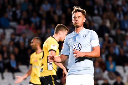 Malmö FFs Markus Rosenberg deppar