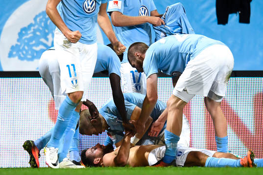 Malmö FFs Erdal Rakip jublar