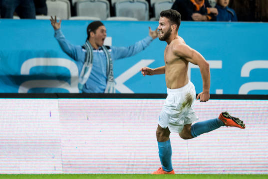 Malmö FFs Erdal Rakip jublar