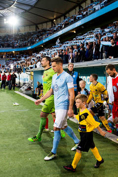 Elfsborgs målvakt Kevin Stuhr Ellegaard och Malmö FFs