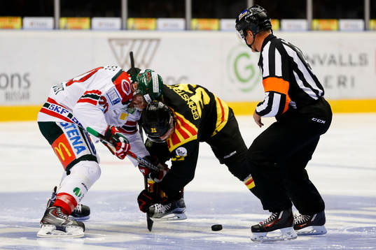 Frölundas Joel Lundqvist och Brynäs Nick Johnson
