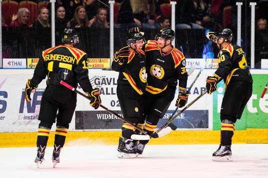 Brynäs Kevin Clark jublar