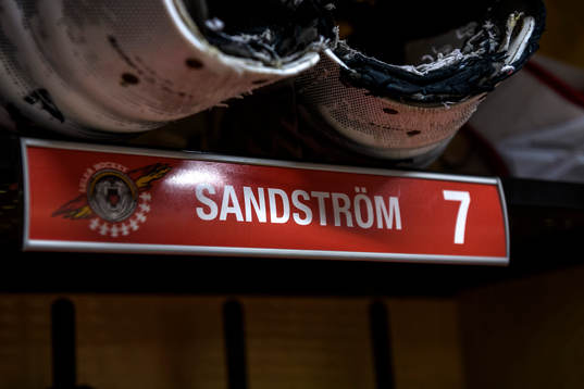 Jan Sandströms plats i Luleås omklädningsrum