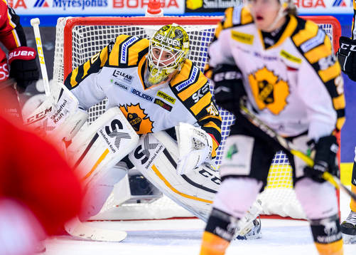 Skellefteås målvakt Gustaf Lindvall